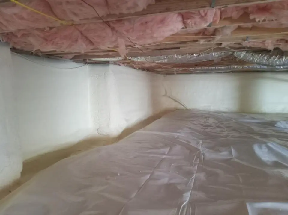 Crawl space encapsulation with closed-cell spray foam for Spray Foam Roofing in Whitewater